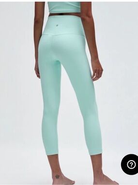 lululemon Align Ideal Mint High-Rise Crop 23” size 10